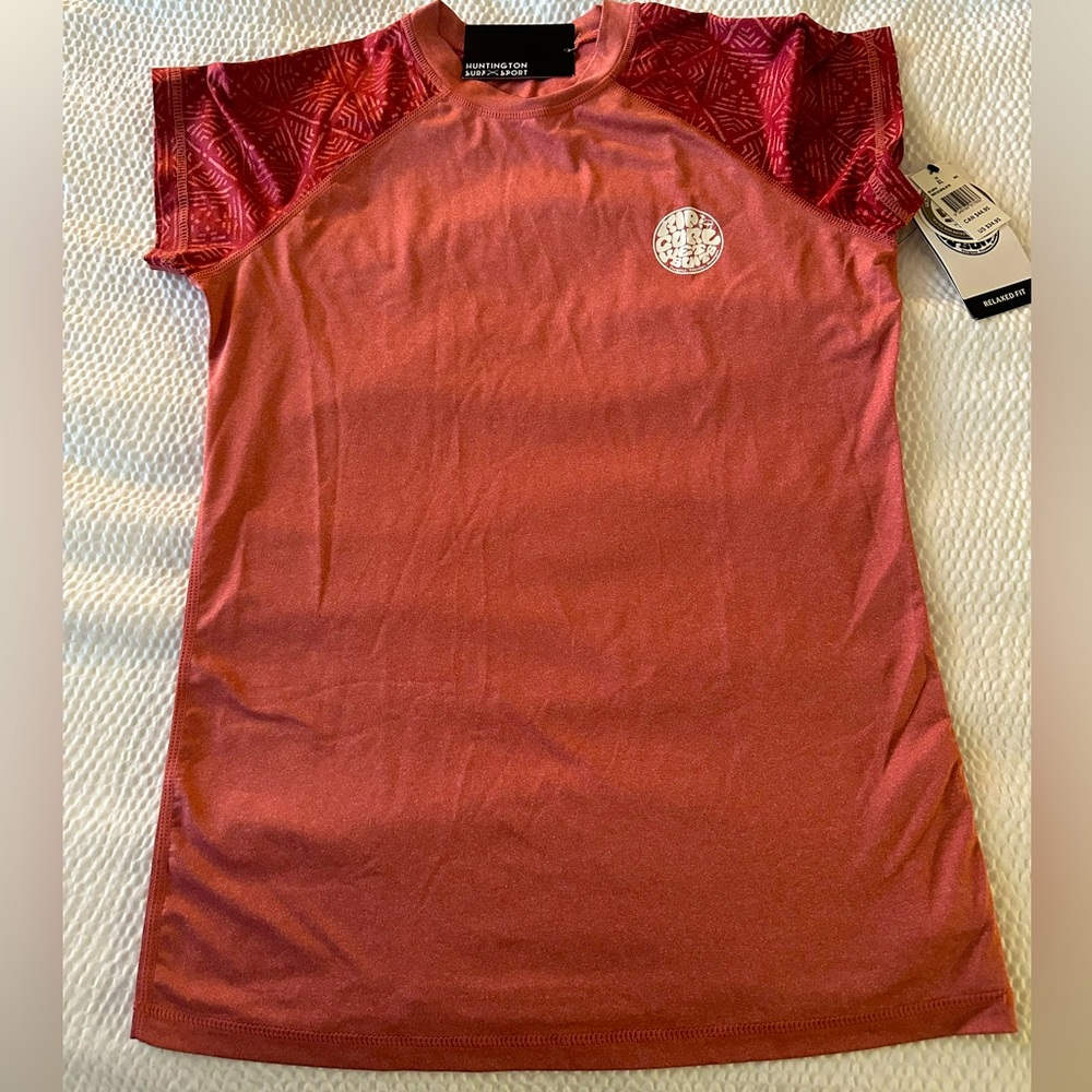 NWT Rip Curl Surf Rash Guard Swim Shirt SPF 50 XL Youth